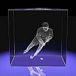 Хоккеист подарить кубок в Волгограде  с подсветкой